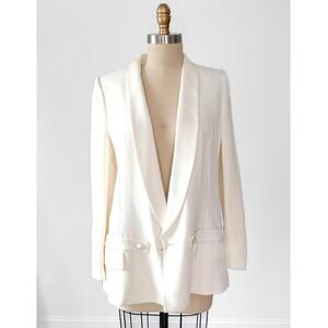 Yves Saint Laurent YSL Ivory Tuxedo Wedding Blazer Jacket Runway Autumn 2011 RTW